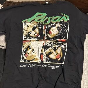 Poison concert Tshirt large